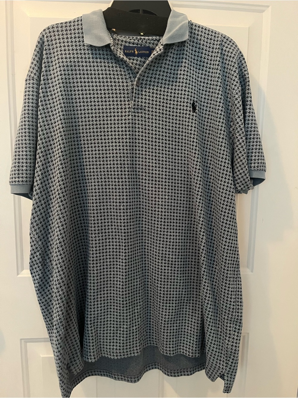 Men’s Ralph Lauren Polo hounds tooth short sleeve big and tall